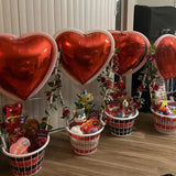 Popxstar 2/4Pcs Huge Heart Foil Balloons 32inch Red Large I Love Heart Shaped Helium Balloons for Engagement Wedding Valentines Day Decor