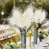 Popxstar 10/30Pcs Fluffy Pampas Grass Artificial Flowers Decoration for Wedding Boho Bouquet Party Home Vase Decor Fake Plant Reed Flower