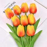 Popxstar spring decor 1/5Pcs Artificial Flowers PU Tulips Flower Bride Holding Bouquet Nordic Home Bedroom Office Party Wedding Decoration Fake Floral