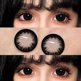 Popxstar 2pcs/pair Color Contact Lenses Yearly  Contact Optical Lens With Degree 0.00 to -10.00 Natural Pupil Eye Lenses For Eyes