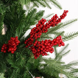 Popxstar Artificial Red Berry Flowers Bouquet Fake Plant for Home Vase Decor Xmas Tree Ornaments New Year Party Christmas Decoration