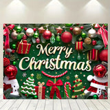 Popxstar  Large Polyester Merry Christmas Banner - Outdoor and Home Garden Decorations for Holiday Party Backgrounds