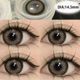 Popxstar 1 Pair High Quality Color Contact Lenses with Diopter Myopia Eyes Contacts Lens Beauty Pupil Makeup Yearly