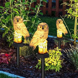 Popxstar Solar Lamp Owl /ParrotAnimal Solar Garden Lights Powered Solar Led Light Outdoor Garden Decoration Lamp Waterproof Solar Lights