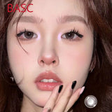 Popxstar Coslens Color Anime Accessories Glasses Women Men 14.20mm Soft Contact Lens for Eyes Cosmetic  линзы для глаз цветные Basc Rose