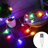 Popxstar shop party pieces LED String Lights Outdoor Star Chain Lights Garland Lights Bulb Fairy Lights Party Home Wedding Garden Christmas Decor