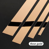 Popxstar New 1 Roll Gold Wall Sticker Stainless Steel Flat Decorative Lines Titanium Mirror Wall Ceiling Edge Strip Living Room Decor