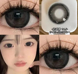 Popxstar 15mm Big Diameter Black Lenses 14.5mm Lenses Colored Contact Lenses for Eyes Big Eye Lenses Natural Look Lenses