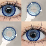 Popxstar Korean Lenses Colored Contact Lenses with Degree Myopia Lenses Blue Eye Lens Graduated Contact Lenses