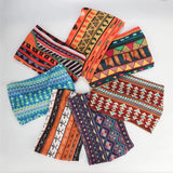 Popxstar Cotton Stretch Headband African Pattern Print Twist Style Elastic Hair Band Wide Hairbands Bandana Turban Knot Headwrap DIY