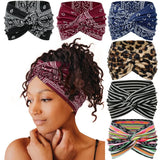 Popxstar Twisted Wide Headbands for Women Extra Large Turban Workout Headband Fashion Yoga Hair Bands Boho Twisted Thick Hair Accessories