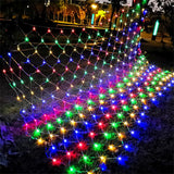 Popxstar Net Mesh Led Lights 3M/6M/12M LED String Christmas Fairy Curtain Garland Outdoor Waterproof For Party Garden Wedding Decoration