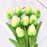 Popxstar spring decor 1/5Pcs Artificial Flowers PU Tulips Flower Bride Holding Bouquet Nordic Home Bedroom Office Party Wedding Decoration Fake Floral