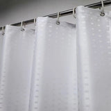 Popxstar Polyester Shower Curtain,Water Repellent Cloth Bathroom Shower Curtain,Hotel Fabric Shower Liner