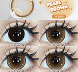 Popxstar 15mm Big Diameter Black Lenses 14.5mm Lenses Colored Contact Lenses for Eyes Big Eye Lenses Natural Look Lenses