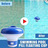 Popxstar Floating Swimming Pool Chlorine Tablet Automatic Dispenser Outdoor Pool Cleaning