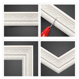 Popxstar 230cmX8cm Self Adhesive 3D Wall Sticker Waist Line Skirting Line Three-Dimensional Foam Edge Border Waterproof Wall Border Decor