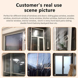 Popxstar DIY Winter Insulation Window Film Self-Adhesive Indoor Bedroom Curtains Wind-Proof Soft Glass Film Curtains For Living Room