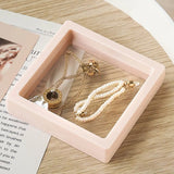 Popxstar 4 Pcstransparent Pe Film Travel Jewelry Storage Box Necklace Bracelet Ring Earrings Packaging Case Box Colorful Plastic Gift Box