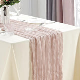 Popxstar 10Pcs Cheesecloth Table Runner Boho Gauze Table Runner 40x270cm Romantic Table Runner for Wedding Bridal Shower Birthday Party