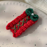 Popxstar Christmas Series Hair Clips Winter Wool HairPins Christmas Tree BB Clips for Woman Girls Sweet Barrettes Children Cute Headdress