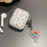 Popxstar Ins Flower Heart Glitter Shiny Earphone Case For AirPodsPro 2nd Case Clear TPU for Airpods 1 2 3 Bluetooth Earphone Charging Box