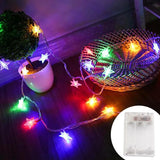 Popxstar shop party pieces LED String Lights Outdoor Star Chain Lights Garland Lights Bulb Fairy Lights Party Home Wedding Garden Christmas Decor