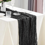 Popxstar 10Pcs Cheesecloth Table Runner Boho Gauze Table Runner 40x270cm Romantic Table Runner for Wedding Bridal Shower Birthday Party