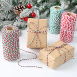 Popxstar Christmas Wrapping String Rope Merry Christmas Decoration For Home Navidad Natal Noel Gift Box Packaging Rope New Year 2025