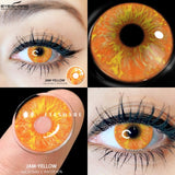 Popxstar Color Contact Lenses For Eyes 2pcs Anime Cosplay Colored Lenses Blue Crazy Halloween Lenses Contact Lens Beauty Makeup