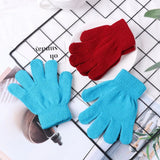 Popxstar 1 Pair Glove Children Magic Glove Girl Boy Kid Stretchy Knitted Winter Warm Full Finger Gloves Children's Figure Skating Gloves