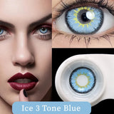 Popxstar 1 Pair Hot sales Color Contact Lenses with Diopter Myopia Eyes Cosplay Contacts Lens  Halloween Contact Lenses Makeup