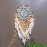 Popxstar big dream catcher hanging/light decoration nordic decoration home girls room/nursery/kids decor dreamcatcher children room new 5