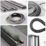 Popxstar Door Window Seal Brush Strip For Home Elastic straight hair sealing strip Door Window Etc Seal Strip Weather Strip Seal Tape