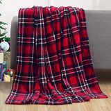 Popxstar Christmas Throw Blanket,Flannel Snowflake Gingerbread Xmas Fleece Blanket,Winter Warm Soft Plush Blanket For Couch Sofa Bed