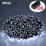 Popxstar 328FT-33FT LED String Christmas Light 100-1000 Lights Outdoor Waterproof Fairy Garland Lights Party Halloween Decorations Lights