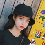 Popxstar Cotton Summer Foldable Bucket Hat Unisex Women Outdoor Sunscreen Hat Pure Color Fishing Hunting Cap Men Basin Chapeau Beach Cap