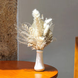 Popxstar tablescape ideas Artificial Plant Dried Pampas Grass Palm Fan Leaves Bouquet Boho Home Decor Dry Flower Eucalyptus Leaf Wedding Table Vase Decor