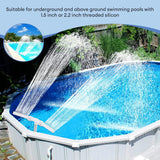 Popxstar Waterfall Swimming Pool Fountain Adjustable Dual Spray Water Fountain Pool Decoration Funny Swimming Pool Cooling For Yard