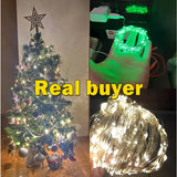 Popxstar USB LED String Lights Copper Silver Wire Garland Light Waterproof LED Fairy Lights For Christmas Wedding Party Decoration