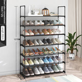 Popxstar Storage shoe rack stainless steel multi-layer shoe cabinet household doorstep dustproof storage cabinet economical storage rack