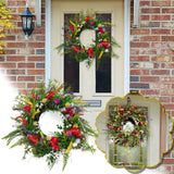 Popxstar Large Artificial Wreaths Are Suitable For Interior Window And Front Door Decoration And Can Be Used As Gift Party Decorations