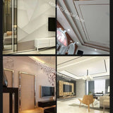 Popxstar 10M Gold Wall Sticker Strip Stainless Steel Flat Self Adhesive Sticker Living Room Decoration Mirrors for Home Wall Edge Strip