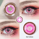 Popxstar -2PCS/1Pair Halloween COSPALY Series Colorful Lenses for Eyes Colored Cosmetic Contact Lenses Crazy Lens for Yearly Use