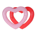 Popxstar 90 INS Hot Inflatable Sweet Heart Swimming Rings laps Giant Pool party Lifebuoy Float Mattress Swimming Circle Pink Red