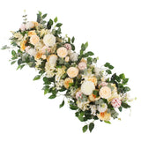 Popxstar 50/100cm DIY Wedding Flower Wall Decoration Arrangement Supplies Silk Peonies Rose Artificial Floral Row Decor Wed Arch Backdrop