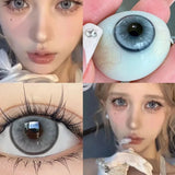 Popxstar 1 Pair Colored Contact Lenses for Eyes Lens Green Blue Gray Contact Lens Green Eye Lenses Wholesale Natural Eye Lenses