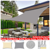 Popxstar 300D Waterproof Sun Shade Sails Rectangle Shelter UV Block Canopy for Patio Backyard Porch Pergola Pool Lawn Garden Large Cloth