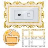 Popxstar New Resin Single and Double Light Switch Surround Socket Fingerboard Cover Switch Sticker Paper Home Decoration Wall Sticker1pcs