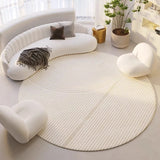 Popxstar Large Living Room Rug Round Carpet Bedroom Home Decoration Soft Thickened Fluffy Plush Floor Mat Lounge Area Rugs Big Size